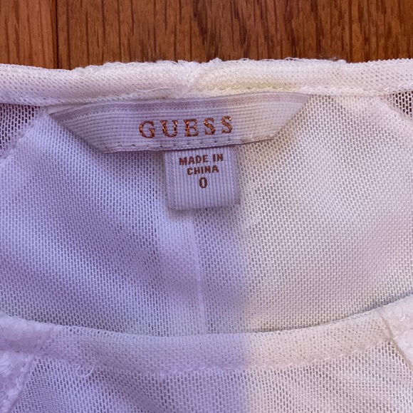 Guess White Lace + Mesh Dress - Picture 6 of 12
